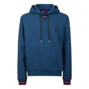 Unisex kledingstuk geverfd blauwe katoenen hoodie Gallo , Blue , Unise...