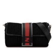 Pre-owned Canvas shoulder-bags Fendi Vintage , Black , Dames