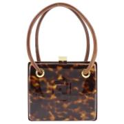 Pre-owned Leather handbags Fendi Vintage , Brown , Dames