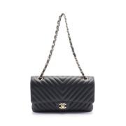 Pre-owned Canvas chanel-bags Chanel Vintage , Black , Dames