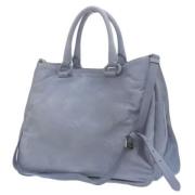 Pre-owned Leather totes Prada Vintage , Gray , Dames