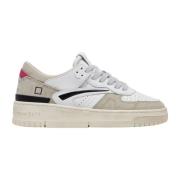 Lage leren en suède sneaker D.a.t.e. , White , Dames