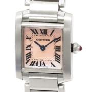 Pre-owned Metal watches Cartier Vintage , Pink , Dames