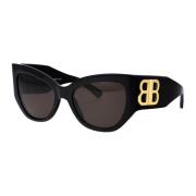 Stijlvolle zonnebril met model Bb0322S Balenciaga , Black , Dames