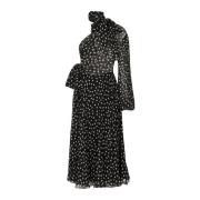 Chiffon Jurk Dolce & Gabbana , Black , Dames