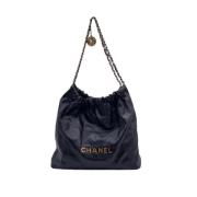 Pre-owned Leather chanel-bags Chanel Vintage , Black , Dames