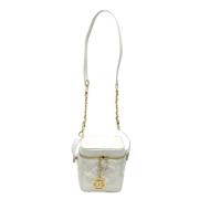 Pre-owned Leather chanel-bags Chanel Vintage , White , Dames