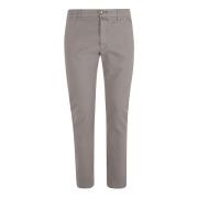 Middengrijze Getailleerde Broek Hand Picked , Gray , Heren