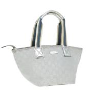 Pre-owned Canvas handbags Gucci Vintage , Gray , Dames