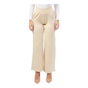 Witte Broek met Elastische Taille John Richmond , White , Dames