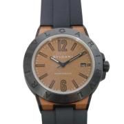 Pre-owned Rubber watches Bvlgari Vintage , Brown , Dames