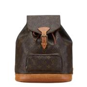 Pre-owned Canvas backpacks Louis Vuitton Vintage , Brown , Dames