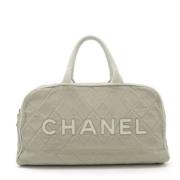 Pre-owned Canvas handbags Chanel Vintage , Gray , Dames