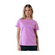 Boxy Tee Uni Logo Lange Mouw Colourful Rebel , Purple , Dames