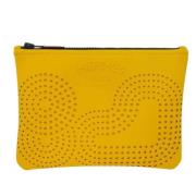 Pre-owned Plastic clutches Hermès Vintage , Yellow , Dames