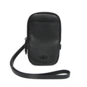 Pre-owned Leather pouches Salvatore Ferragamo Pre-owned , Black , Dame...