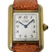 Pre-owned Silver watches Cartier Vintage , Gray , Dames