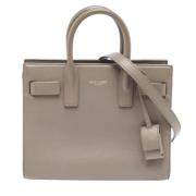 Pre-owned Leather shoulder-bags Yves Saint Laurent Vintage , Gray , Da...