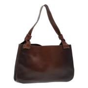 Pre-owned Leather gucci-bags Gucci Vintage , Brown , Dames