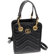 Pre-owned Leather gucci-bags Gucci Vintage , Black , Dames