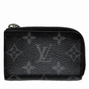 Pre-owned Canvas wallets Louis Vuitton Vintage , Black , Heren