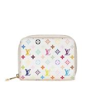 Pre-owned Canvas wallets Louis Vuitton Vintage , White , Dames