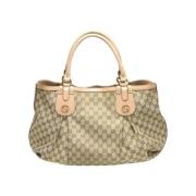 Pre-owned Leather gucci-bags Gucci Vintage , Beige , Dames