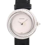 Pre-owned Metal watches Cartier Vintage , White , Dames