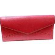 Pre-owned Leather wallets Cartier Vintage , Pink , Dames