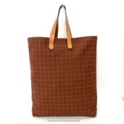 Pre-owned Canvas handbags Hermès Vintage , Brown , Dames