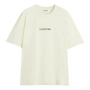 Geborduurd T-shirt voor moderne man Lanvin , Beige , Heren