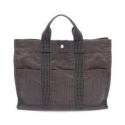 Pre-owned Canvas handbags Hermès Vintage , Gray , Dames