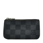 Pre-owned Canvas wallets Louis Vuitton Vintage , Black , Heren