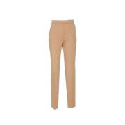 Ananas Slip Broek Hoge Taille Rechte Pijpen Max Mara Studio , Brown , ...