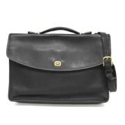 Pre-owned Leather handbags Coach Pre-owned , Black , Heren