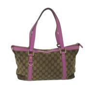 Pre-owned Canvas gucci-bags Gucci Vintage , Brown , Dames