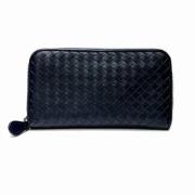 Pre-owned Leather wallets Bottega Veneta Vintage , Blue , Dames