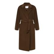 Kameeljas met Tailleband Max Mara , Brown , Dames