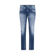 Klassieke Denim Jeans voor Dagelijks Gebruik Diesel , Blue , Heren