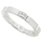 Pre-owned Metal rings Cartier Vintage , White , Dames