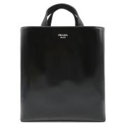 Pre-owned Leather totes Prada Vintage , Black , Dames