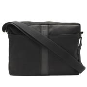 Pre-owned Canvas shoulder-bags Hermès Vintage , Black , Dames