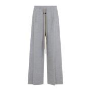 Luxe Wijde Pijp Wollen Broek Fear Of God , Gray , Heren