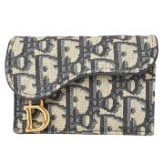 Pre-owned Canvas wallets Dior Vintage , Beige , Dames