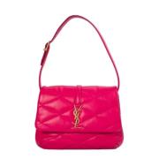 Pre-owned Leather handbags Yves Saint Laurent Vintage , Pink , Dames