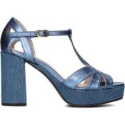 Blauwe Sandalen voor Dames Lina Locchi , Blue , Dames