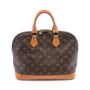 Pre-owned Leather handbags Louis Vuitton Vintage , Brown , Dames