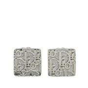 Pre-owned Metal earrings Dior Vintage , Gray , Dames