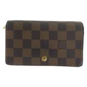 Pre-owned Canvas wallets Louis Vuitton Vintage , Brown , Dames