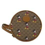 Pre-owned Canvas backpacks Gucci Vintage , Brown , Dames